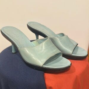 Sandals/nine west/used/ blue/ 7M